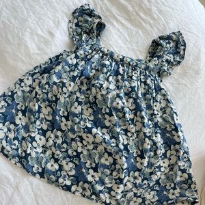 Polo Ralph Lauren girls blue floral tank